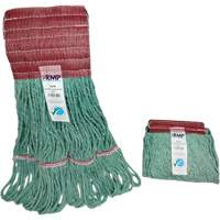 Wide-Band Mop Head, Antimicrobial/Floor Finishing/Specialty, Cotton/Rayon/Synthetic, Loop Style Meunier Outillage Industriel