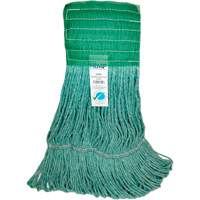 Wide-Band Mop Head, Antimicrobial/Floor Finishing/Specialty, Cotton/Rayon/Synthetic, Loop Style Meunier Outillage Industriel