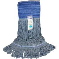 Wide-Band Mop Head, Antimicrobial/Floor Finishing/Specialty, Cotton/Rayon/Synthetic, Loop Style Meunier Outillage Industriel