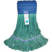 Wide-Band Mop Head, Antimicrobial/Floor Finishing/Specialty, Cotton/Rayon/Synthetic, Loop Style Meunier Outillage Industriel
