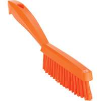 Brosse &agrave; main &eacute;troite &agrave; manche court, Soies Tr&egrave;s ferme, Longueur de 11-4/5", Orange Meunier Outillage Industriel