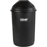 Half-Round Garbage Bin with Lid, Polyethylene, 21 US gal. Meunier Outillage Industriel