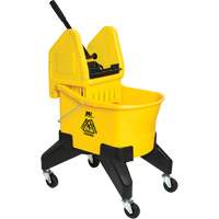 Grizzly Mop Wringer & Bucket, Side Press, 8 US Gal. (32 Quart), Yellow Meunier Outillage Industriel