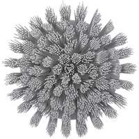 Brosse ronde HyDrive pour perceuse, Soies Tr&egrave;s ferme, Longueur de 3-1/10", Blanc Meunier Outillage Industriel