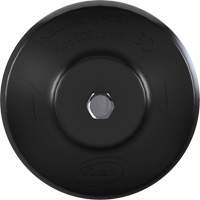 Brosse ronde HyDrive pour perceuse, Soies Tr&egrave;s ferme, Longueur de 3-1/10", Noir Meunier Outillage Industriel
