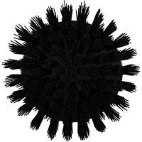 Brosse ronde HyDrive pour perceuse, Soies Tr&egrave;s ferme, Longueur de 3-1/10", Noir Meunier Outillage Industriel
