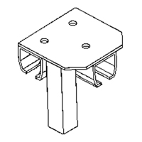 Support de montage au sol pour murs-rideaux Meunier Outillage Industriel