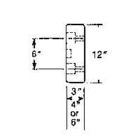 Butoirs de quai en caoutchouc moul&eacute;s, Caoutchouc, 30" la x 4" p x 10" h Meunier Outillage Industriel