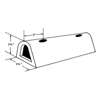 D&eacute;fenses de quai en caoutchouc refoul&eacute;, Caoutchouc, 4-1/2" la x 12" lo x 3-3/4" p Meunier Outillage Industriel