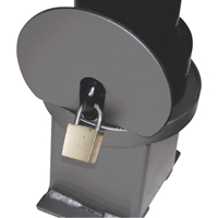 Bornes d&eacute;coratives amovibles, Acier, 40" h x 4-1/2" la, Noir Meunier Outillage Industriel