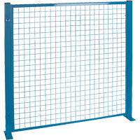 Protecteurs de p&eacute;rim&egrave;tre - Style treillis m&eacute;tallique, 4' h x 4' la, Bleu Meunier Outillage Industriel