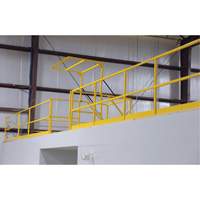 Mezzanine Safety Gate, 68-1/2" L x 42" H, 80-1/16" Raised, Yellow KI289 | Meunier Outillage Industriel