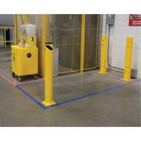 Safety Bollard, Steel, 42" H x 5-1/2" W, Yellow Meunier Outillage Industriel