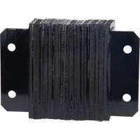 Laminated Dock Bumpers, Horizontal, Rubber, 12" W x 4" D x 10" H Meunier Outillage Industriel