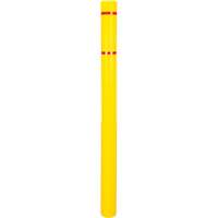 Capuchon en poly&eacute;thyl&egrave;ne pour borne de protection, 4-1/2" dia. x 64" l, Rouge/Jaune Meunier Outillage Industriel