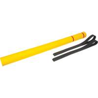 Capuchon en poly&eacute;thyl&egrave;ne pour borne de protection, 4-1/2" dia. x 64" l, Rouge/Jaune Meunier Outillage Industriel