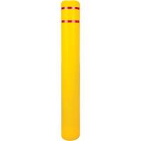 Capuchon en poly&eacute;thyl&egrave;ne pour borne de protection, 6-5/8" dia. x 52" l, Rouge/Jaune Meunier Outillage Industriel