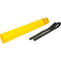 Capuchon en poly&eacute;thyl&egrave;ne pour borne de protection, 6-5/8" dia. x 52" l, Rouge/Jaune Meunier Outillage Industriel