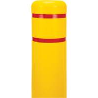 Capuchon en poly&eacute;thyl&egrave;ne pour borne de protection, 6-5/8" dia. x 52" l, Rouge/Jaune Meunier Outillage Industriel