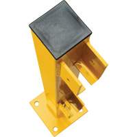 End Post for Light-Duty Guard Rails, Steel, 42" H, Safety Yellow Meunier Outillage Industriel