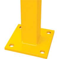 Corner Post for Light-Duty Guard Rails, Steel, 42" H, Safety Yellow Meunier Outillage Industriel