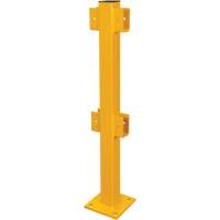 In-Line Post for Light-Duty Guard Rails, Steel, 42" H, Safety Yellow Meunier Outillage Industriel