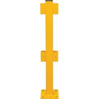 In-Line Post for Light-Duty Guard Rails, Steel, 42" H, Safety Yellow Meunier Outillage Industriel