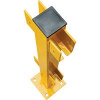In-Line Post for Light-Duty Guard Rails, Steel, 42" H, Safety Yellow Meunier Outillage Industriel