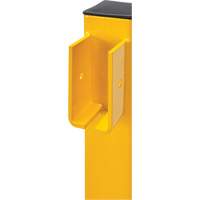 Corner Post for Light-Duty Guard Rails, Steel, 42" H, Safety Yellow Meunier Outillage Industriel