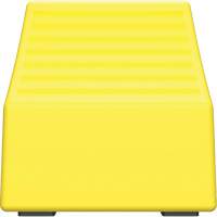 Cale de roue ultra-robuste pour l'exploitation mini&egrave;re Checkers Safety, PEHD, Jaune, 14-1/2" la x 17-1/2" p x 16" h Meunier Outillage Industriel