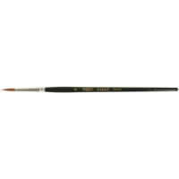 Pinceau d'artiste, Largeur de la brosse de 1/8", Martre rouge, Manche &agrave; Bois Meunier Outillage Industriel