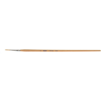 Pinceau de forme ronde en soies blanches pures pour marquage, Largeur de la brosse de 9/64", Soie blanche, Manche &agrave; Bois Meunier Outillage Industriel