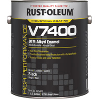 High-Performance V7400 System 340 VOC DTM Alkyd Enamel, Black, High-Gloss, Gallon Meunier Outillage Industriel
