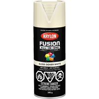 Peinture &agrave; pulv&eacute;riser tout en un Fusion, Blanc Dover, Brillant, 12 oz, Canette a&eacute;rosol Meunier Outillage Industriel