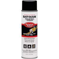 S1600 System Inverted Striping Paint, Black, Aerosol Can Meunier Outillage Industriel