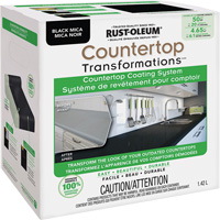 Countertop Transformations&reg; Mica Countertop Coating System, 1.42 L, Kit, Black Mica Meunier Outillage Industriel