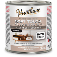 Rev&ecirc;tement &agrave; fini diamant pour bois Varathane, 236 ml, Transparent, Mat Meunier Outillage Industriel