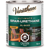 Rev&ecirc;tement &agrave; fini diamant pour bois Varathane, 946 ml, Transparent, Brillant Meunier Outillage Industriel