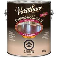 Enduit pour plancher &agrave; fini diamant pour bois Varathane, 3,78 L, Transparent, Brillant Meunier Outillage Industriel