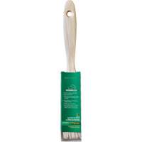 Pinceau pour murs et moulures One Coat, Soie blanche, Manche Bois, Largeur de 1" Meunier Outillage Industriel