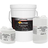 6700 100% Solids Decorative Epoxy, 3 gal., Epoxy-Based, High-Gloss, Clear Meunier Outillage Industriel