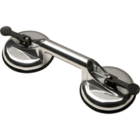 Manually Operated Hand Vacuum Cups - Double Handcup, 66 lbs. Capacity, 4-5/8", Lever, 13" Handle Length Meunier Outillage Industriel