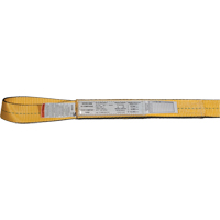 Nylon Slings, Single Ply, Double Eye, Type 3, 2" W x 3' L, 3100 lbs. Vertical Load Limit Meunier Outillage Industriel