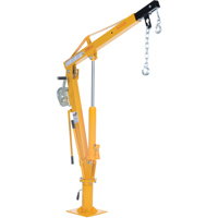 Winch Operated Truck Jib Crane, 1000 lbs. (0.5 tons) Capacity, 86-1/2" Max. Clearance LU495 | Meunier Outillage Industriel