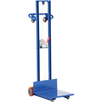 Platform Lift Stacker, Hand Winch Operated, 400 lbs. Capacity, 58" Max Lift LU506 | Meunier Outillage Industriel