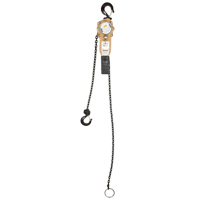 Heavy Duty Gold Series Lever Chain Hoist, 5' Lift, 500 lbs. (0.25 tons) Capacity, Alloy Steel Chain Meunier Outillage Industriel