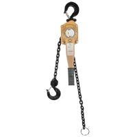 Heavy Duty Gold Series Lever Chain Hoist, 5' Lift, 6000 lbs. (3 tons) Capacity, Alloy Steel Chain Meunier Outillage Industriel