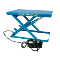 LoProfile™ Electric-Hydraulic Scissor Lift Table, Steel, 32-1/2" L x 23-1/2" W, 550 lbs. Capacity LV442 | Meunier Outillage Industriel