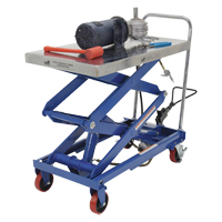 Pneumatic Hydraulic Scissor Lift Table, Steel, 35-1/2" L x 20" W, 800 lbs. Cap. LV478 | Meunier Outillage Industriel