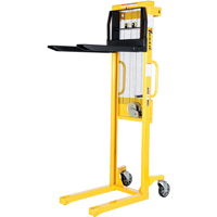 Manual Stacker, Hand Winch Operated, 770 lbs. Capacity, 60" Max Lift Meunier Outillage Industriel